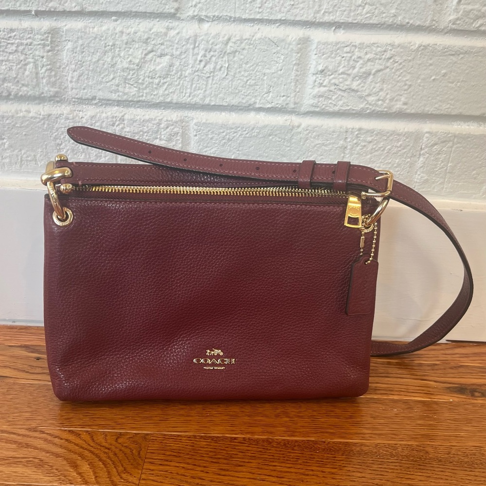 Coach Lyla Crossbody EUC - deep red / burgundy